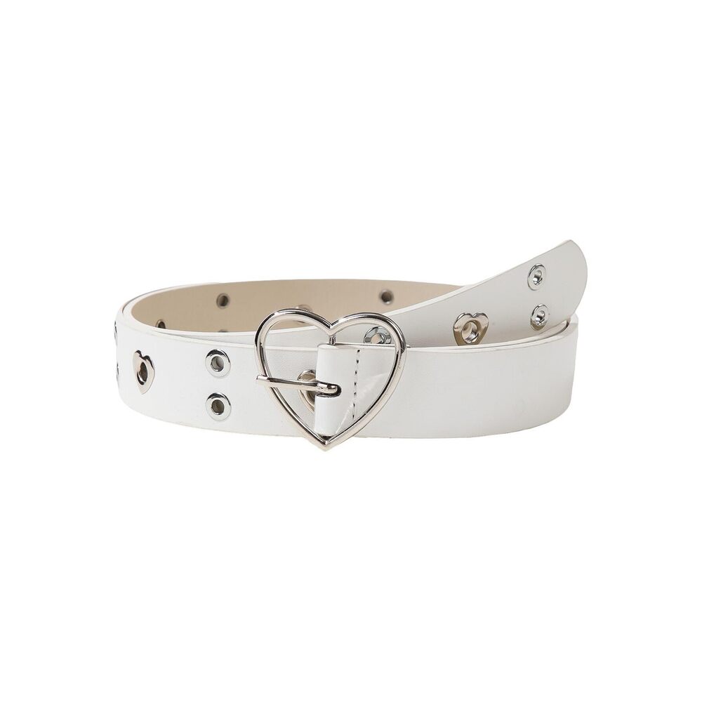 8987 Women's Cute Hollow Heart Buckle Belt Pu Leather Belts Casual Jeans Belt